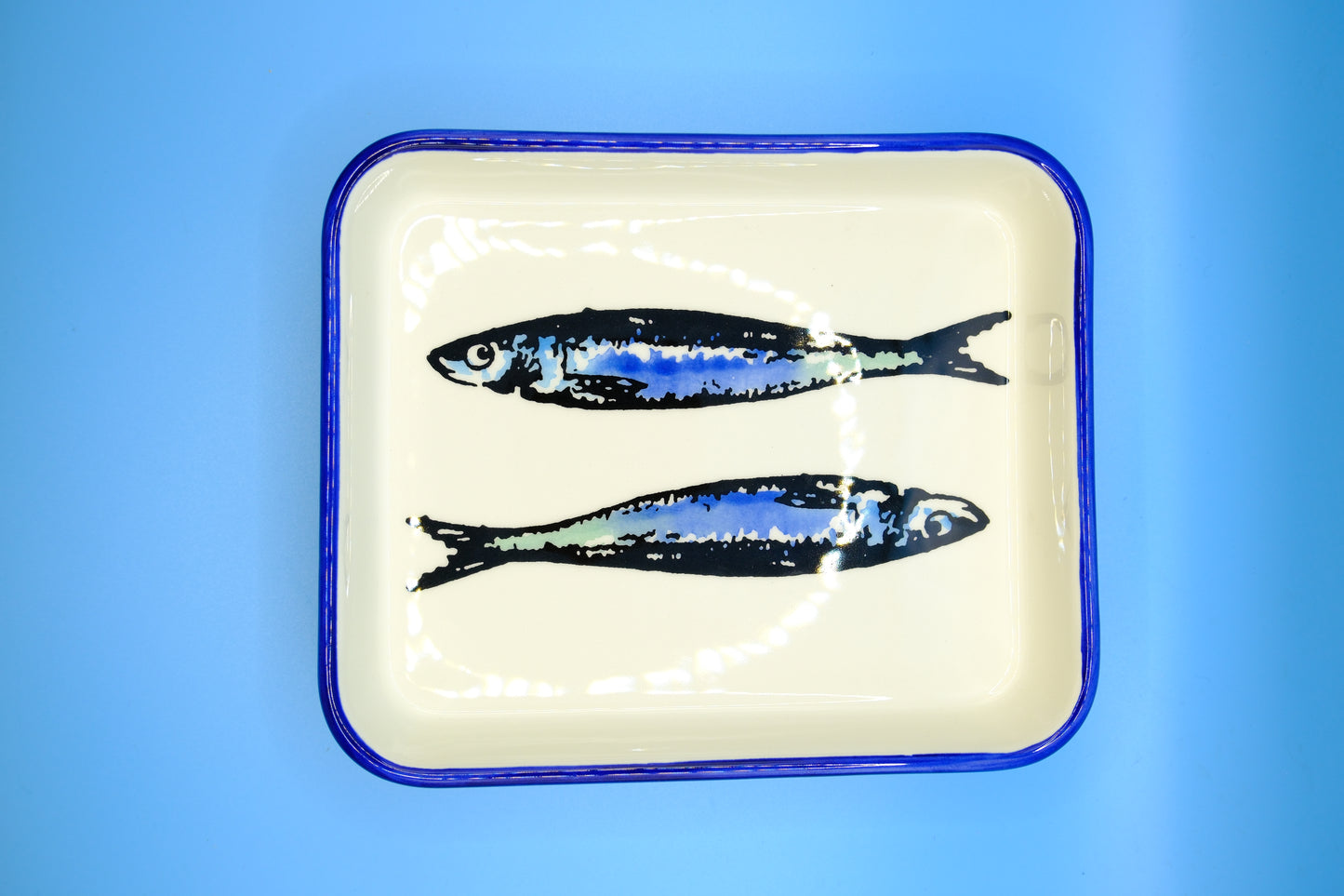 Vierkant schaaltje 16,5x14 cobalt blauw