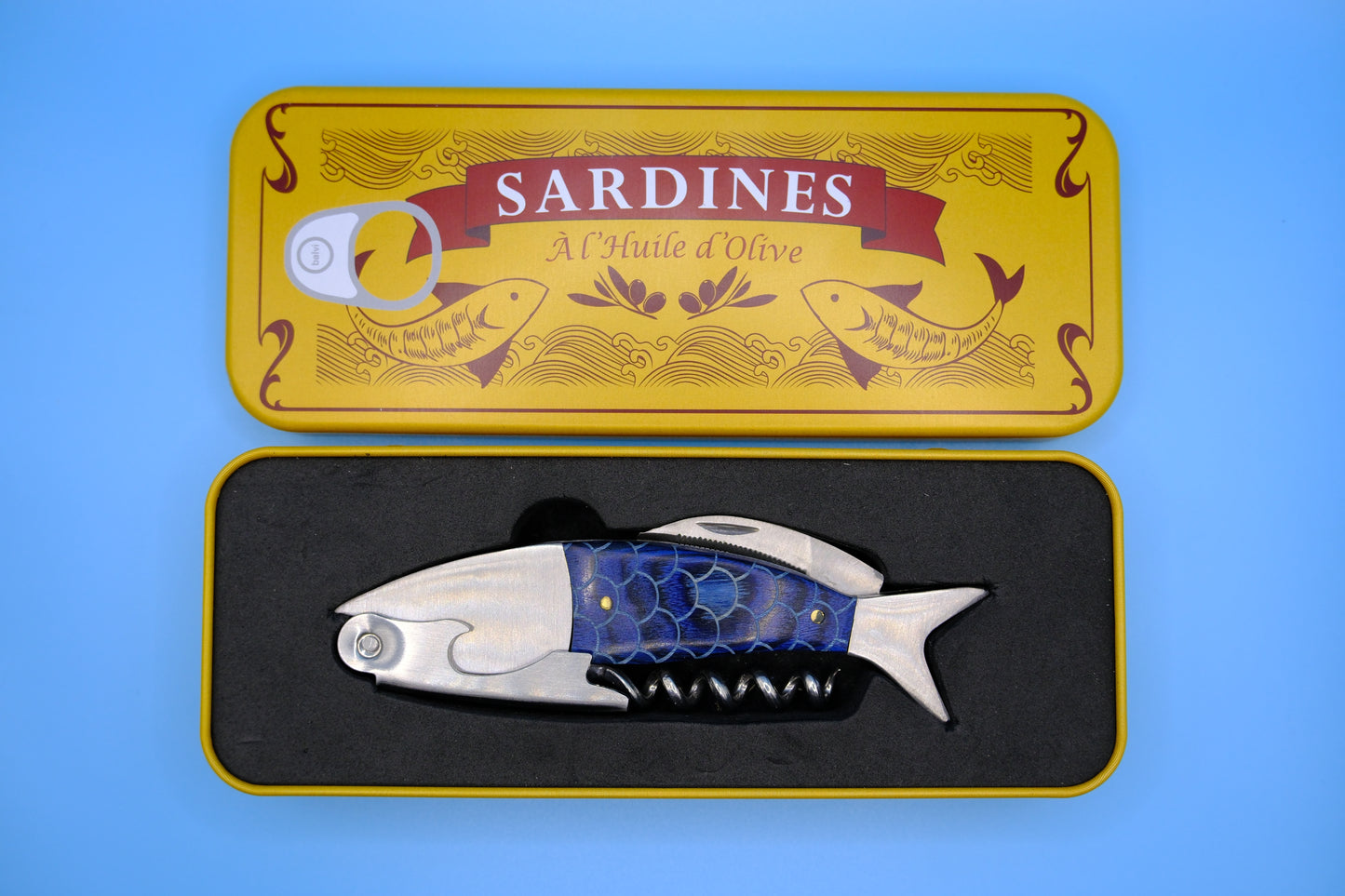 kurkentrekker vis in blik