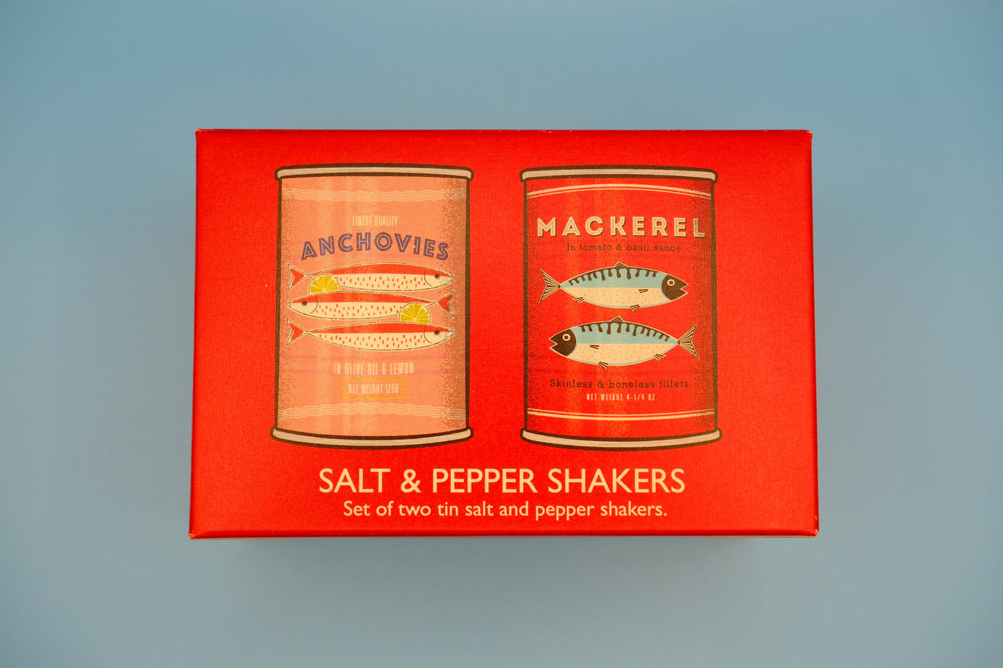 Salt&pepper shakers makreel ansjovis