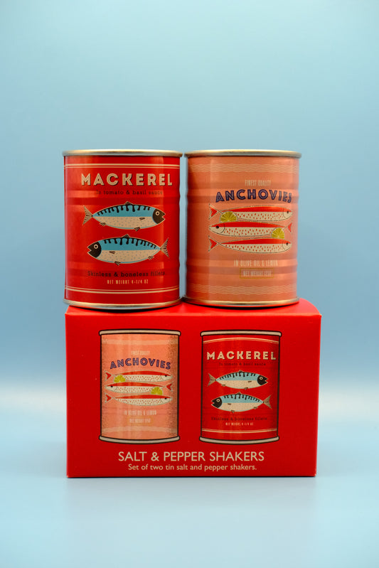 Salt&pepper shakers makreel ansjovis