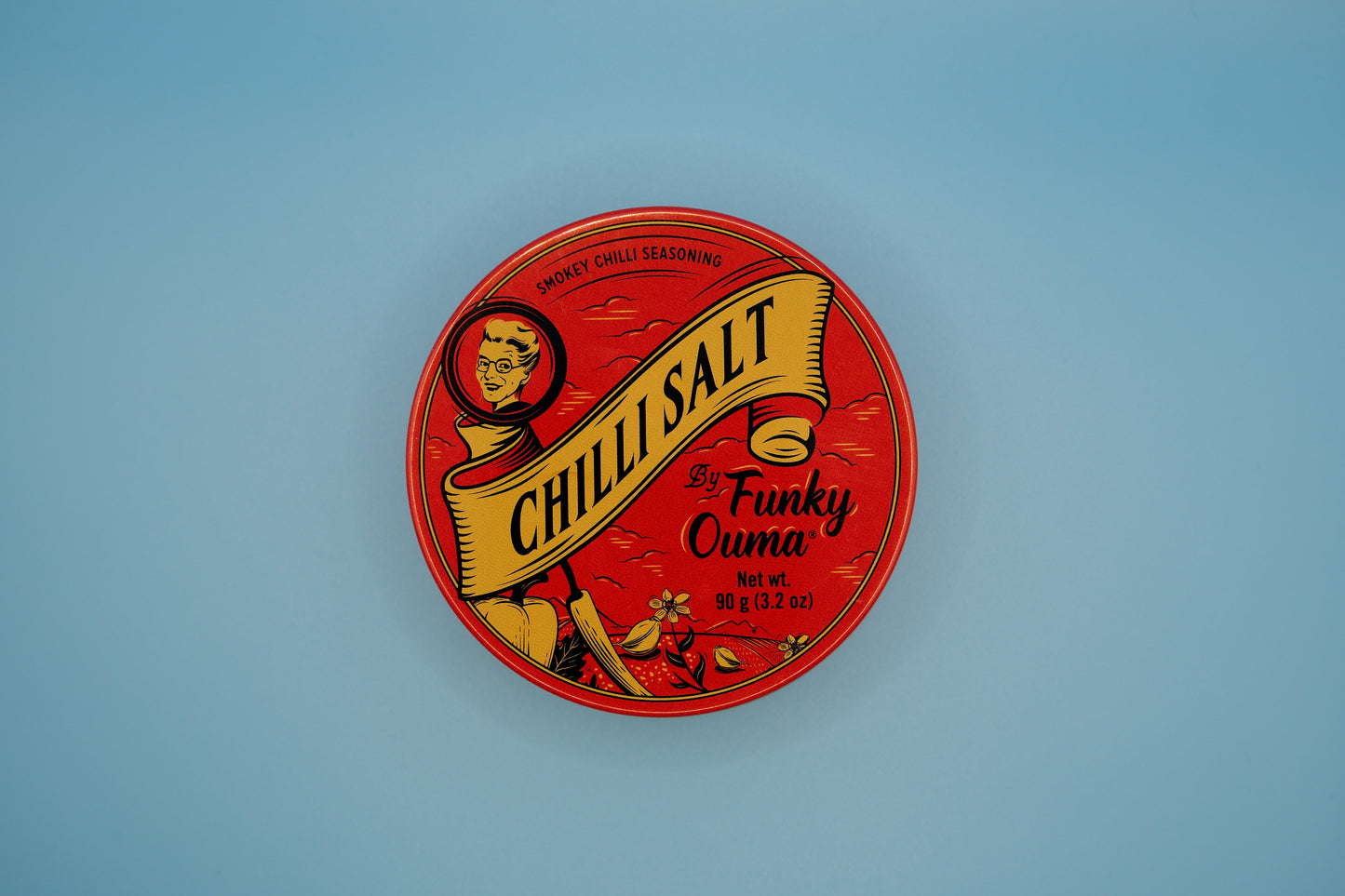 Funky Ouma chilli zout travel tin