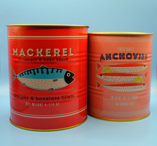 Design blikken makreel&ansjovis