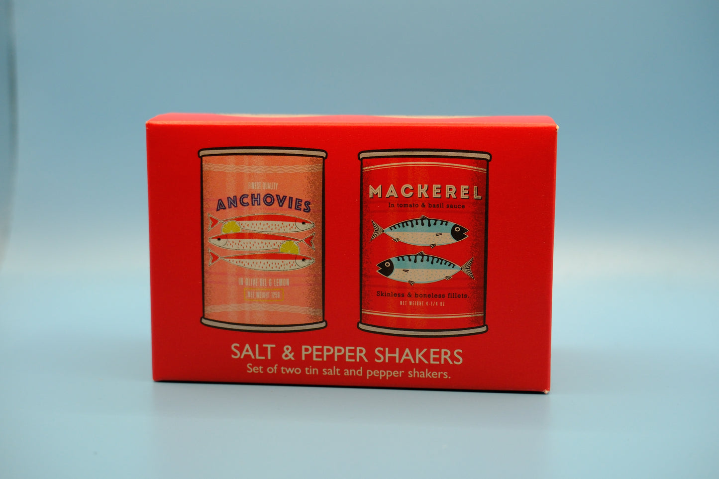 Salt&pepper shakers makreel ansjovis