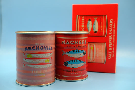 Salt&pepper shakers makreel ansjovis