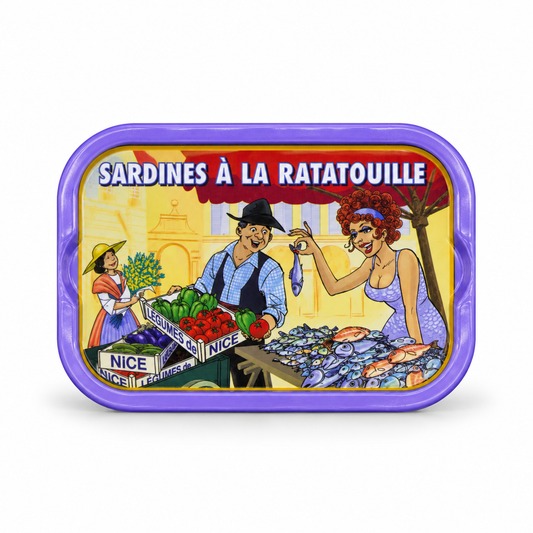 Ferrigno sardines met Ratatouille