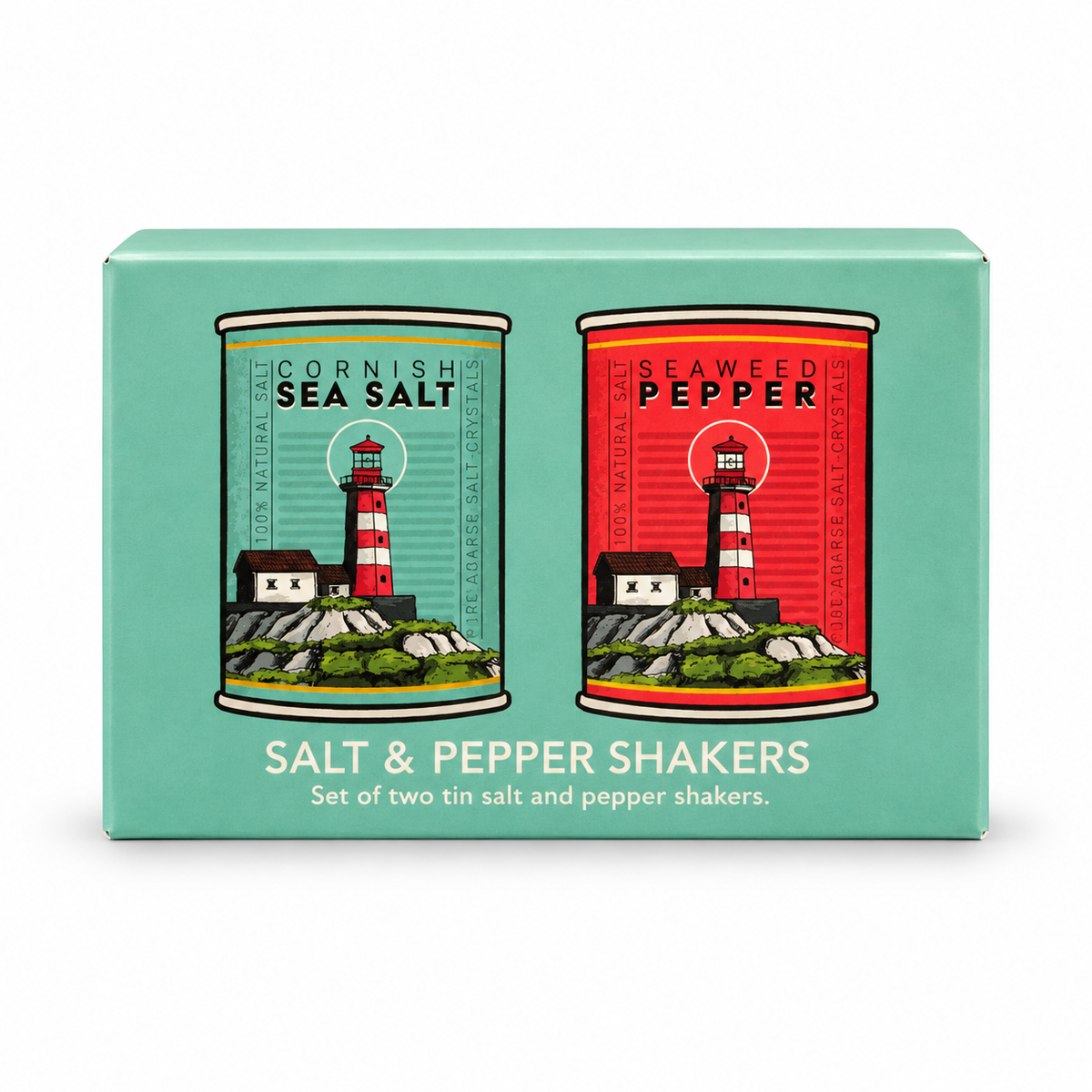 Salt&pepper shakers cornish sea salt