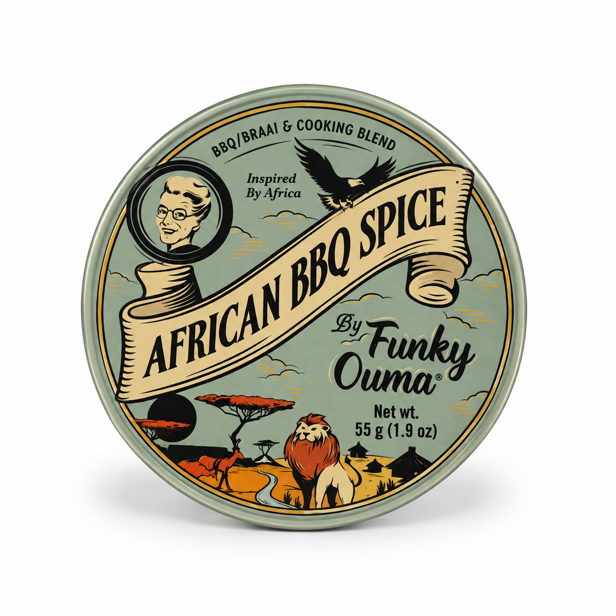 Funky Ouma BBQ kruiden travel tin