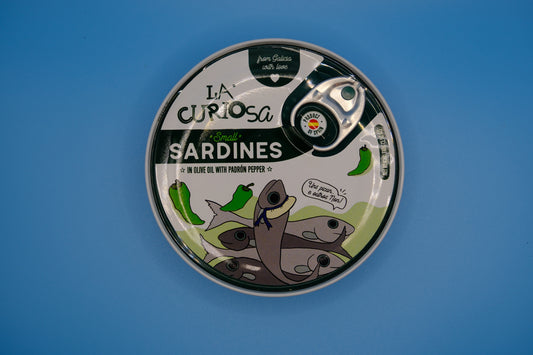 Kleine sardines met piment de padron