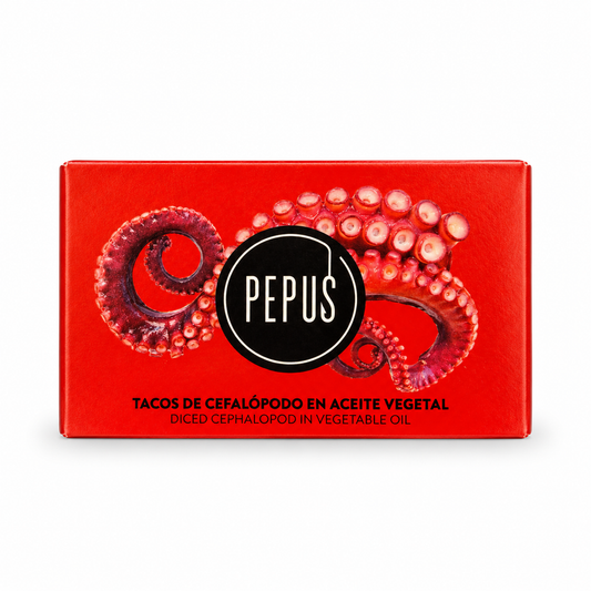 Pupus inktvis in olie