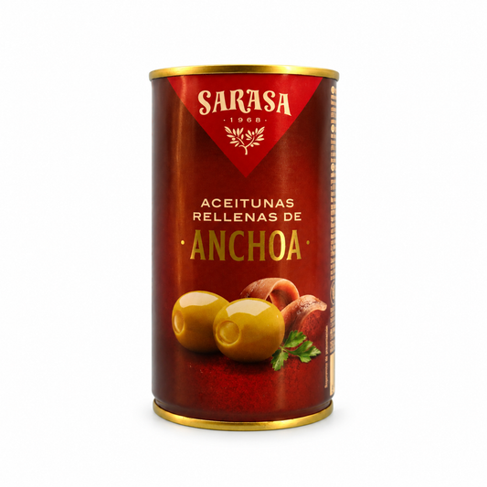 Sarasa olijven gevuld met ansjovis
