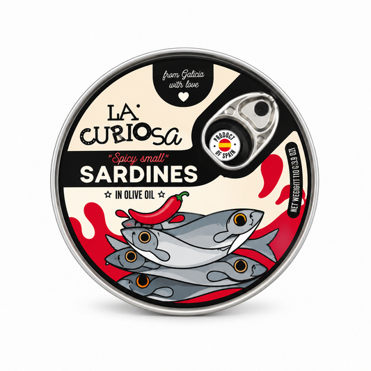 La Curiosa spicy small sardines